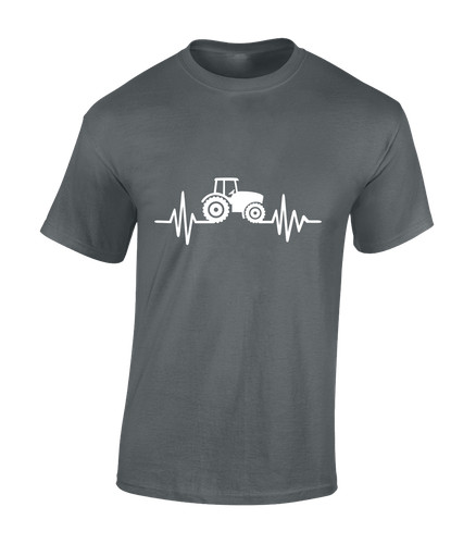 Heartbeat tractor mens shirt - t,