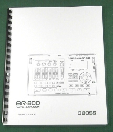 Boss 800 owner manual - boss, owner's