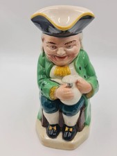 Vintage Burlington Ware Musical Toby Jug 22cm Handpainted Ceramic Music Box