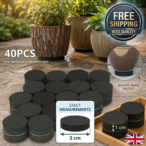 40x pot feet pots plant - feet, risers