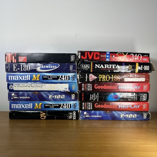 17x used blank - tapes, video