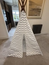Children's Cotton Canvas Teepee Wigwam Play Tent Indoor Garden 