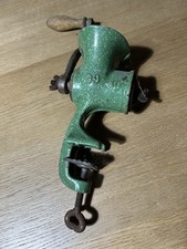 Vintage Table Clamp Meat Mincer Hand Crank Made In England