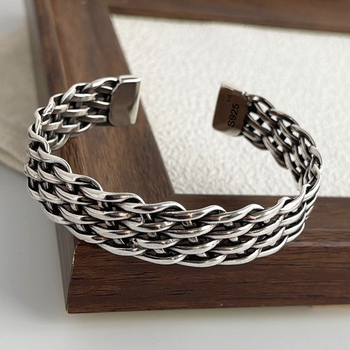 Solid sterling silver mens - silver,