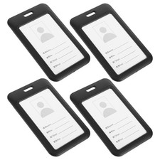  4 Pcs Id Holder for Lanyard