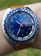 Vintage Seiko 5 Blue Rally Diver 6119-7173 in fully working order