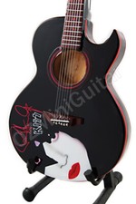 Miniature Acoustic Guitar KISS