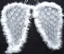NEW White Net Angel Wings
