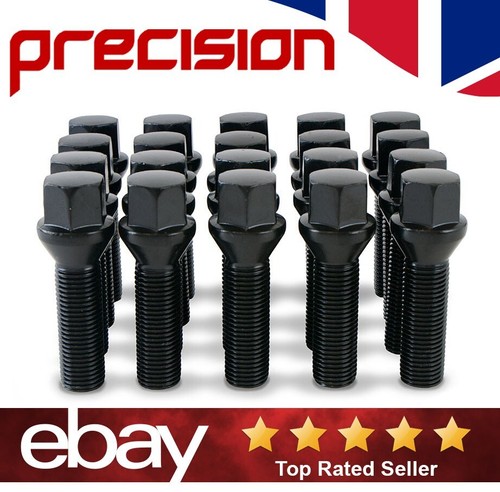 Black wheel nuts - black, fit