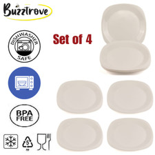 Reuseable plastic plates - 4,