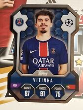 Topps Match Attax 2024/25 2025 Vitinha PSG Pro Elite Chrome Shield SH 14