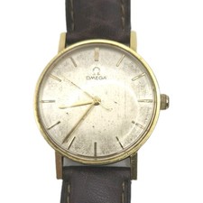 1970s Omega wristwatch on a leather strap