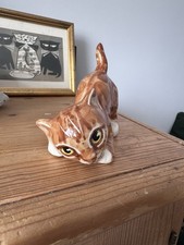 Vintage Seneshall Studio Six Short Ginger  Cat Kitten  1988