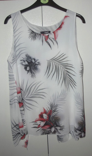 Quiz white sheer layered - quiz,,