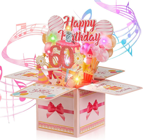 60th birthday pop - up, musical