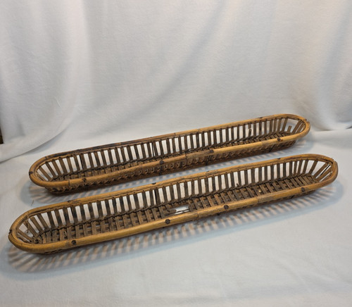Pair vintage bamboo - pair,