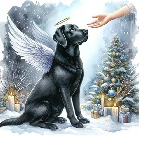Pendant black labrador dog - pendant,