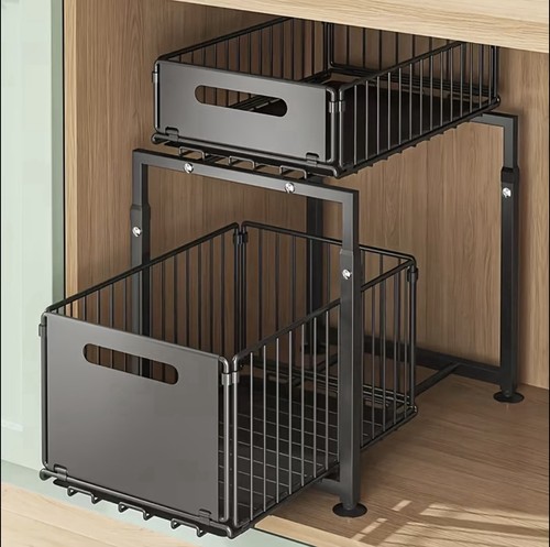 Tier under sink organizer - 2-tier,