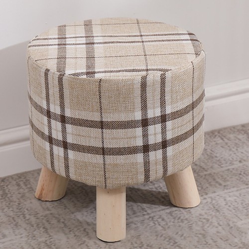 Small wooden footstool - small,