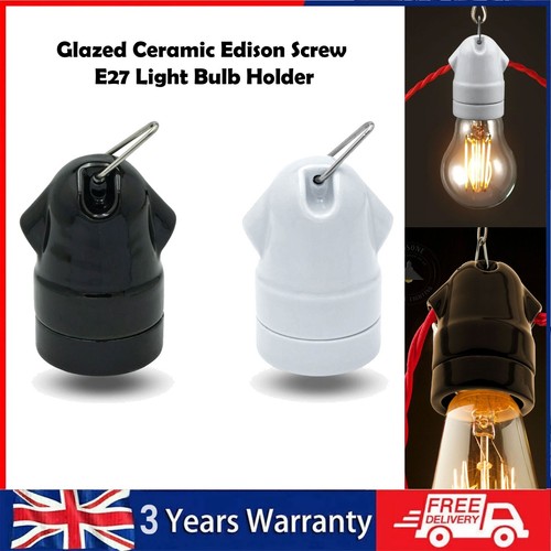 Glazed ceramic edison screw - glazed,