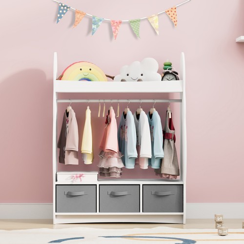 Kids wardrobe clothes - kids, hanging