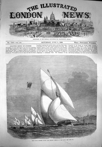 Original old antique print - old,