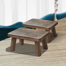 Wooden Low Stool Change Shoes