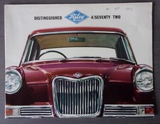 RILEY 4/SEVENTY TWO SALOON orig 1966 UK Mkt Sales Brochure - 4/72