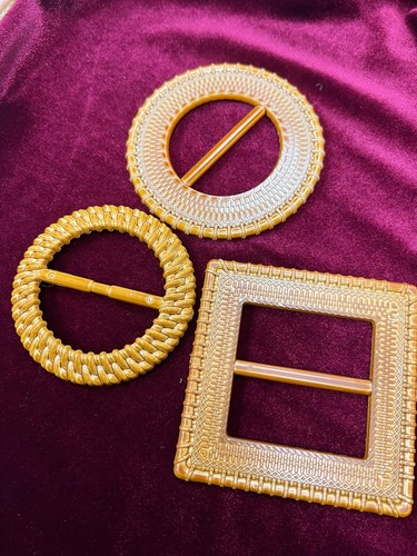 Plastic rattan buckles - plastic,