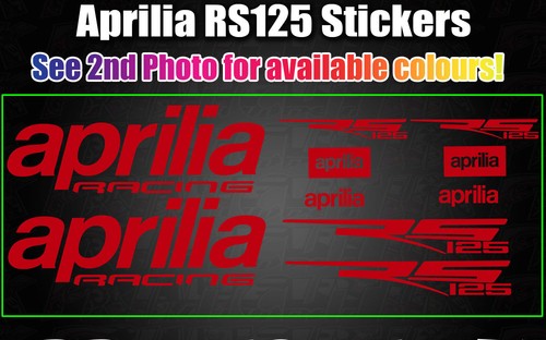 Aprilia rs125 decals - aprilia,