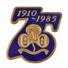Vintage Old The Girls Guides 1910-1985 75th Anniversary Enamel Brooch Badge