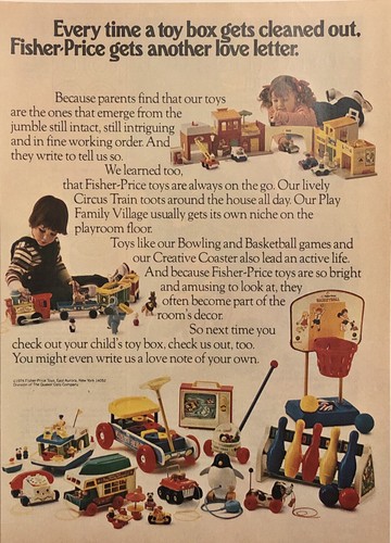 1974 fisher price toys - fisher,