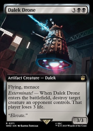 Mtg foil full art - art, dalek