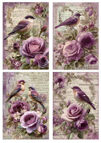 Perfect purples birds - purples,,