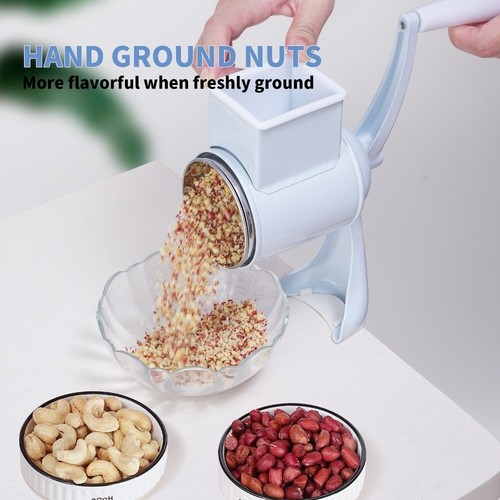 Rotary cheese grater manual - cheese,