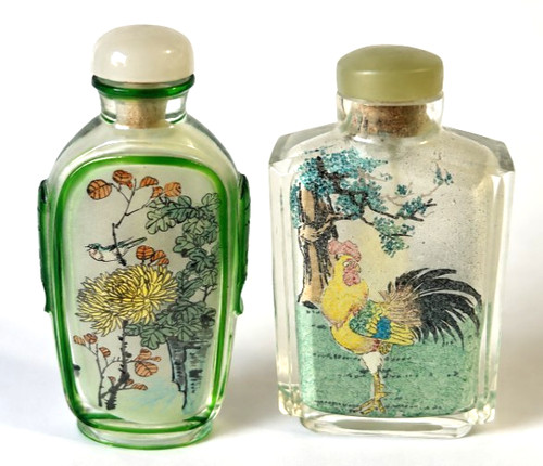 Two empty chinese painted - chinese,