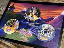 Spyro PS1 disc framed artwork