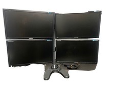 Quad monitors and - 22”monitors, stand