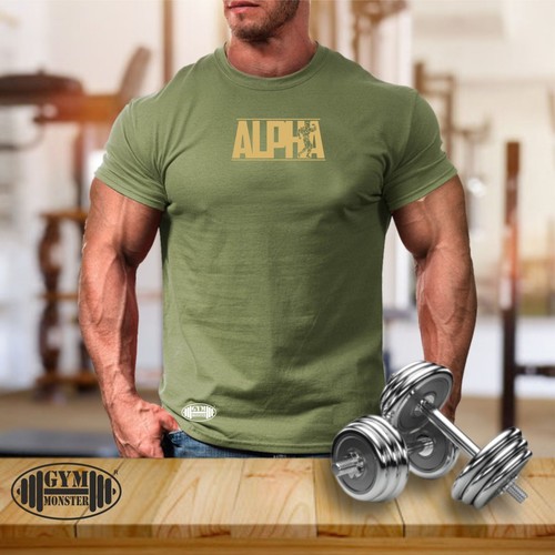 Alpha shirt gym clothing - t,