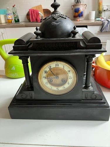 Antique victorian black slate - victorian,