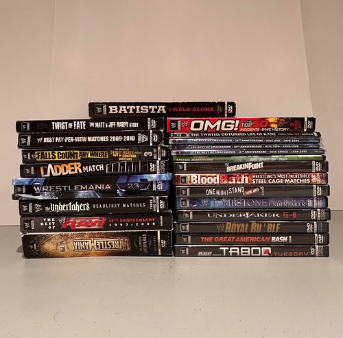 Wrestling dvd lot wwe - wrestling, of