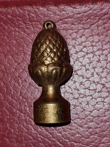 Vintage brass acorn - vintage, clock