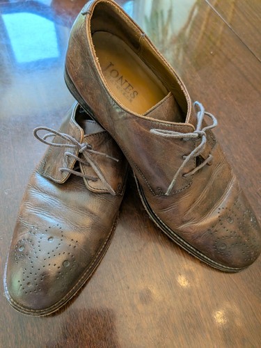 Mens jones brown semi brogue - brown, semi-brogue