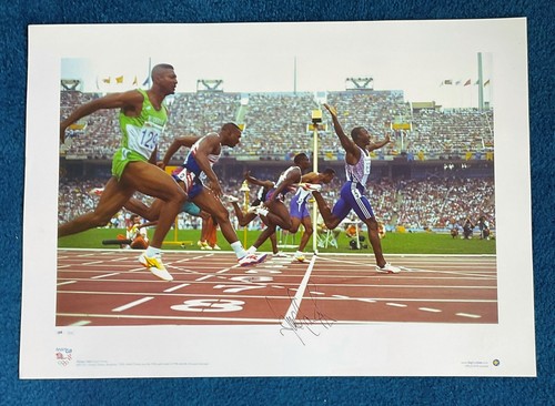 Linford christie signed 22x16 - christie,