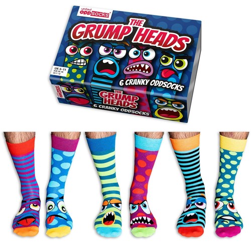 United oddsocks grumpy heads - oddsocks,