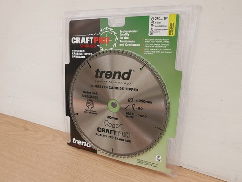 Trend 250mm 80t tct table - 80t,