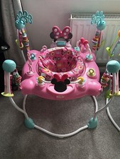 Bright Starts Minnie Mouse Peekaboo Activity Jumperoo - Excellent Condition