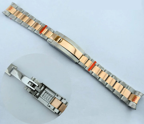 Rolex style two tone rose - tone, &
