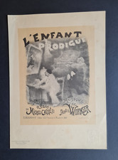 Antique 1895 print - Les