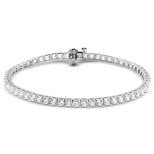 Solid 14k gold tennis bracelet - gold,